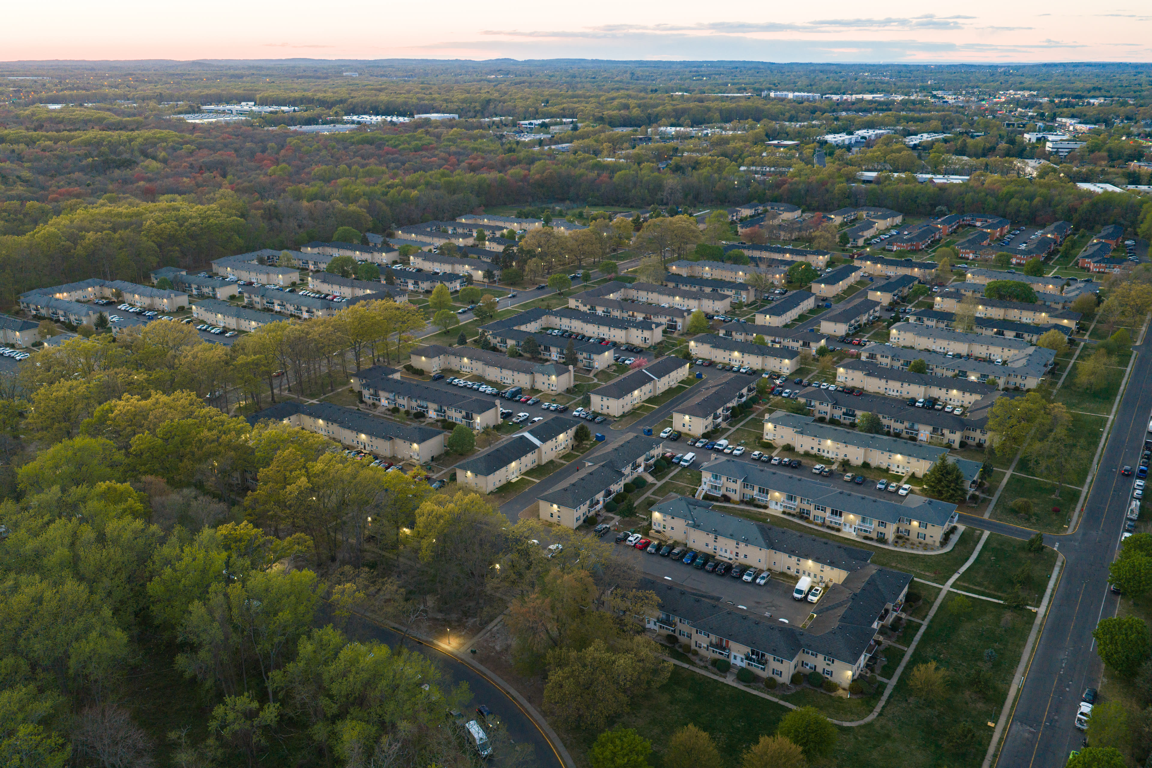 Twinbrook Village neighborhood aerial view